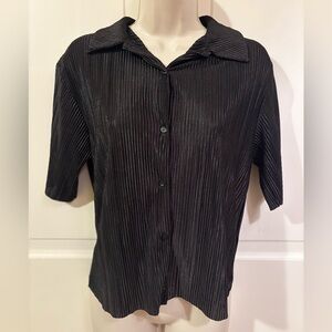 Rachel Zoe Black Textured Top